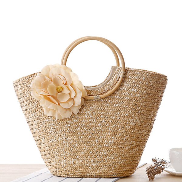 Straw bag beach bag handbag